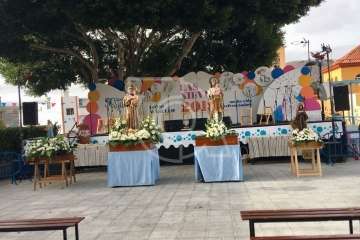 Procesión extraordinaria en Lomo Magullo (Foto TA)