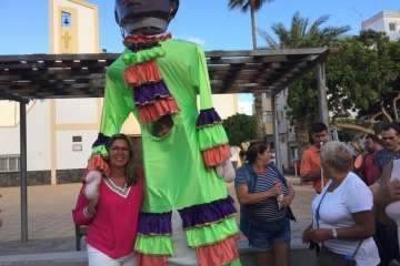 Pasacalles anunciador de las fiestas de Melenara (Foto TA)