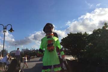 Pasacalles anunciador de las fiestas de Melenara (Foto TA)