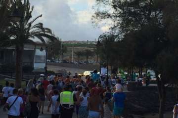 Pasacalles anunciador de las fiestas de Melenara (Foto TA)