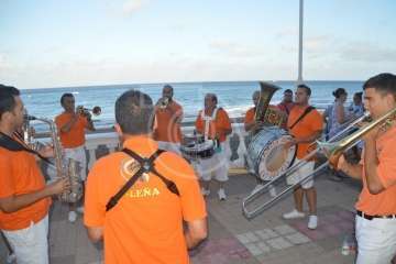 Pasacalles anunciador de las fiestas de Melenara (Foto TA)