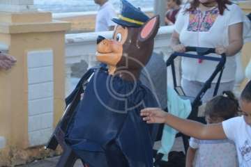 Pasacalles anunciador de las fiestas de Melenara (Foto TA)