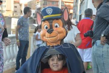 Pasacalles anunciador de las fiestas de Melenara (Foto TA)