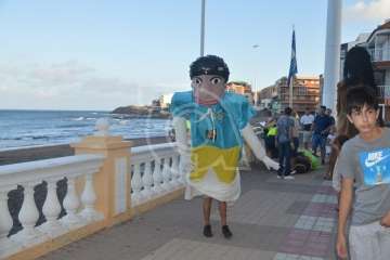 Pasacalles anunciador de las fiestas de Melenara (Foto TA)