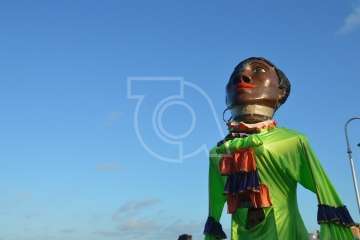 Pasacalles anunciador de las fiestas de Melenara (Foto TA)