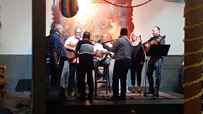 Momento de la velada musical de anoche en El Casino de Telde (Foto TA)
