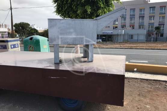 Tres carretas esperan ser atendidas en el CAE El Calero (Foto TA)