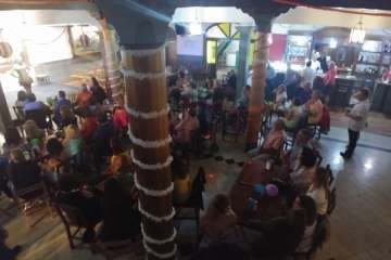 'Las chicas de Víctor Copas' animan El Casino de Telde (Foto TA)