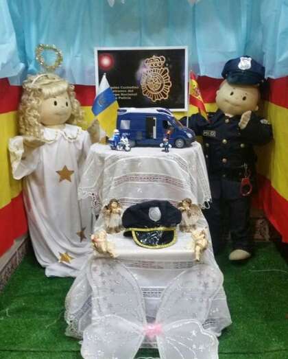 Rinconcito de la Churrería Melián dedicado a la festividad de los Santos Ángeles Custodios (Foto TA)