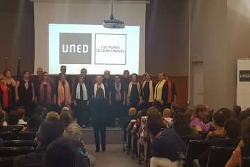 La coral Amati de Telde, 'sobresaliente' en la UNED (Foto TA)