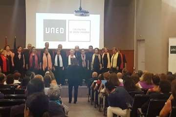 La coral Amati de Telde, 'sobresaliente' en la UNED (Foto TA)