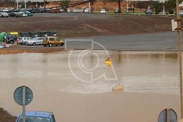 Piragüismo en el 'lago' de Melenara-Telde (Foto José Martín Feo y José Peña Falcón)