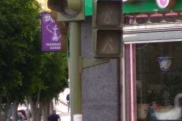 Semáforos fuera de servicio en Los Llanos (Foto TA)