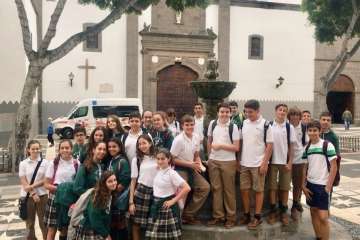 Alumnos del Enrique de Ossó conocen El Museo Canario (Foto TA)
