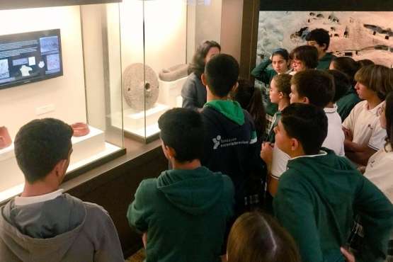Alumnos del Enrique de Ossó conocen El Museo Canario (Foto TA)