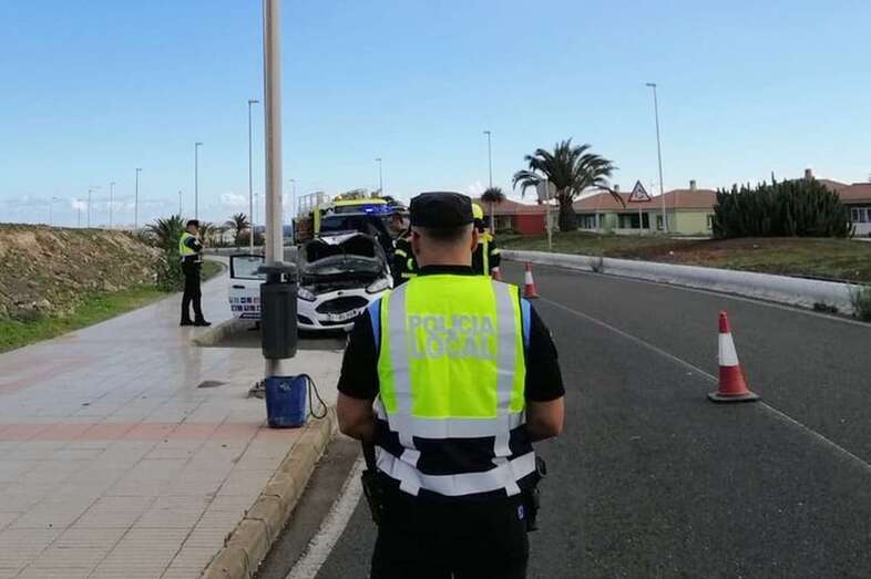 El siniestro ocurrió en el vial costero en dirección La Garita (Foto TA)