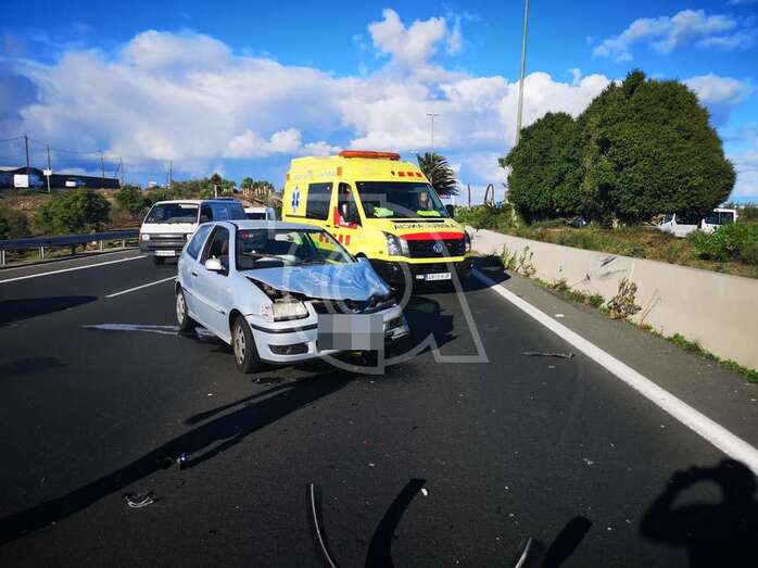 Uno de los vehículos involucrados en el accidente (Foto TA)
