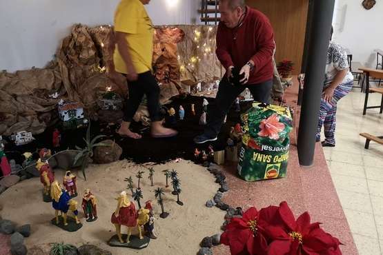 Nacimiento parroquial en La Garita (Foto TA)