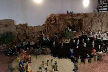 Nacimiento parroquial en La Garita (Foto TA)