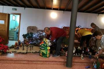 Nacimiento parroquial en La Garita (Foto TA)