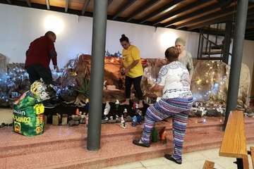 Nacimiento parroquial en La Garita (Foto TA)