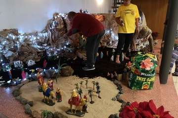 Nacimiento parroquial en La Garita (Foto TA)