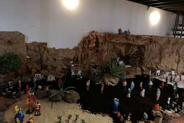 Nacimiento parroquial en La Garita (Foto TA)