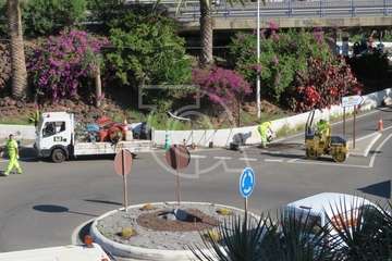  El Cabildo le 'mete mano' a un peligroso bache en San Juan (Foto TA)