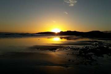 Telde le da la bienvenida al invierno con un amanecer espectacular (Foto Gumersindo Hernández)