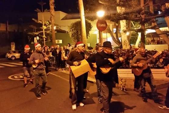 Pasacalles parrandero en San Antonio (Foto TA)
