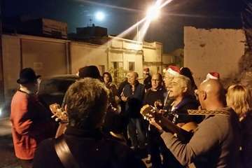 Pasacalles parrandero en San Antonio (Foto TA)