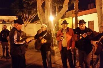 Pasacalles parrandero en San Antonio (Foto TA)