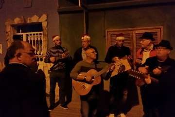 Pasacalles parrandero en San Antonio (Foto TA)