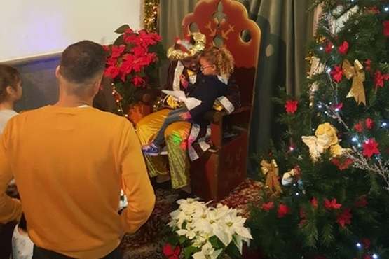 Fiesta navideña infantil en El Casino de Telde (Foto TA)