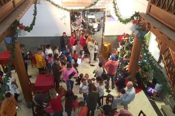 Fiesta navideña infantil en El Casino de Telde (Foto TA)