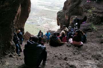 Visita guiada a Cuatro Puertas por el arqueólogo Abel Galindo (Foto TA)