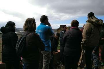 Visita guiada a Cuatro Puertas por el arqueólogo Abel Galindo (Foto TA)