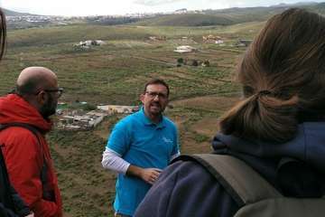 Visita guiada a Cuatro Puertas por el arqueólogo Abel Galindo (Foto TA)