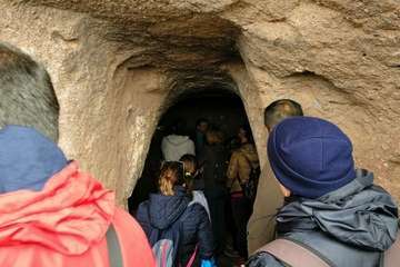Visita guiada a Cuatro Puertas por el arqueólogo Abel Galindo (Foto TA)