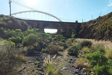 Nuevo derrame de aguas fecales en el Barranco Real de Telde (Foto TA)