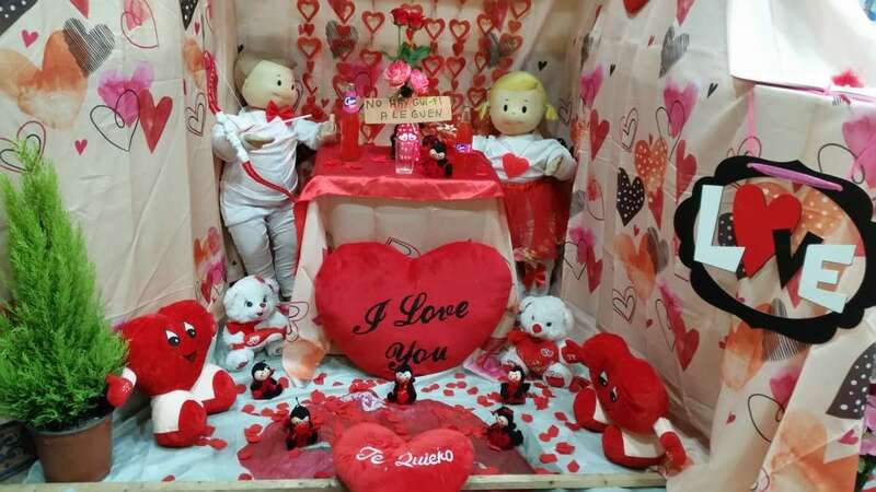 Rincón de la Churrería Melián dedicado al Día de los Enamorados (Foto TA)