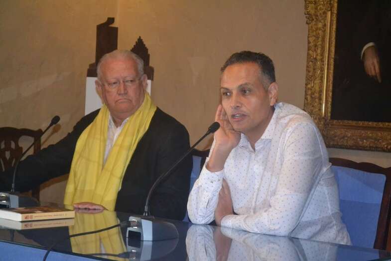 Juancho Armas Marcelo y Santiago Gil, este sábado en Telde (Foto TA)