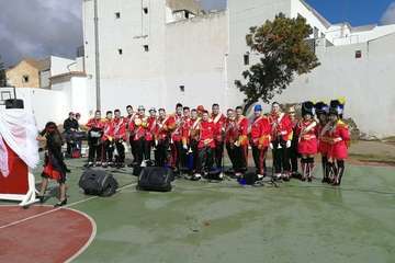 Los Nietos de SaryMánchez y Las Golisnionas dan la murga en los colegios de Telde (Foto TA)