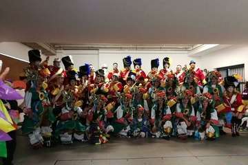 Los Nietos de SaryMánchez y Las Golisnionas dan la murga en los colegios de Telde (Foto TA)