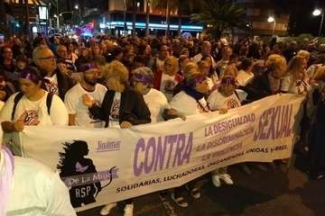 La RSP de Jinámar con la lucha de las mujeres por la equidad (Foto TA)