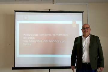 Agustín Arencibia abre las I Jornadas de Memoria Histórica del IES de La Herradura (Foto TA)