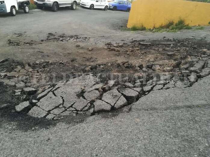 Imagen del bache en cuestión (Foto TA)