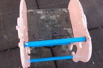 El parque infantil del Cascajo de Jinámar, abandonado y sucio (Foto TA)