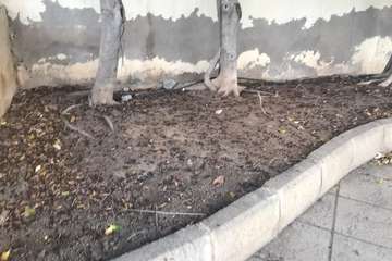 El parque infantil del Cascajo de Jinámar, abandonado y sucio (Foto TA)