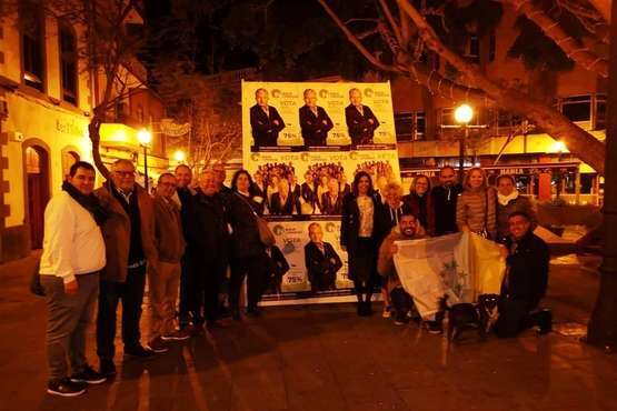  Los Llanos, escenario de la tradicional pegada de carteles en Telde (Foto TA)